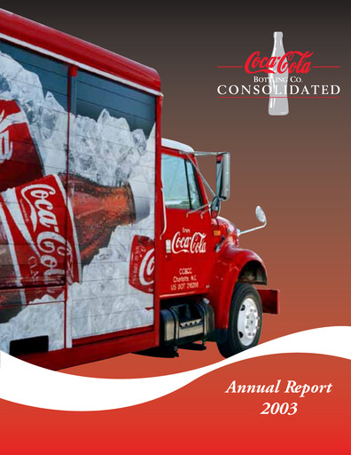 Thumbnail Coca-Cola Consolidated Annual Report 2003