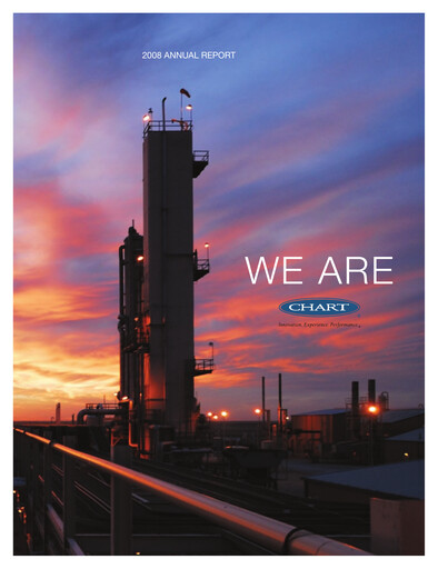 Miniature Chart Industries Rapport annuel 2008