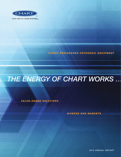 Miniature Chart Industries Rapport annuel 2015