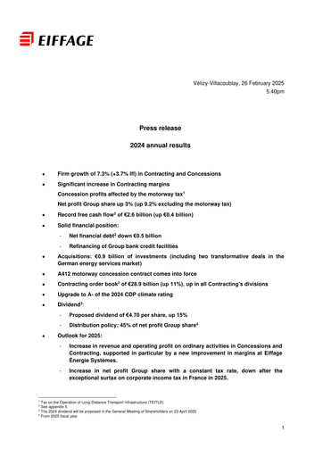 Thumbnail Eiffage Financial Report 2024