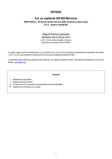 Thumbnail Eiffage Half-year Report 2014