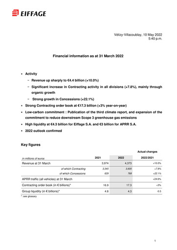 Miniature Eiffage Rapport trimestriel 2022-q1