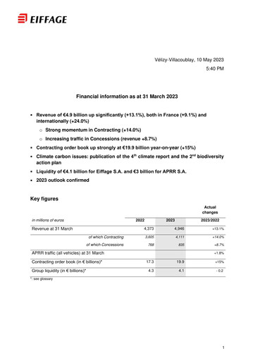 Miniature Eiffage Rapport trimestriel 2023-q1