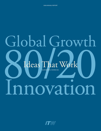 Thumbnail Illinois Tool Works  Annual Report 2008