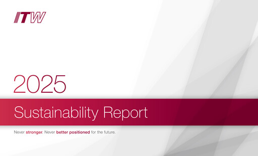 Thumbnail Illinois Tool Works  Sustainability Report 2025