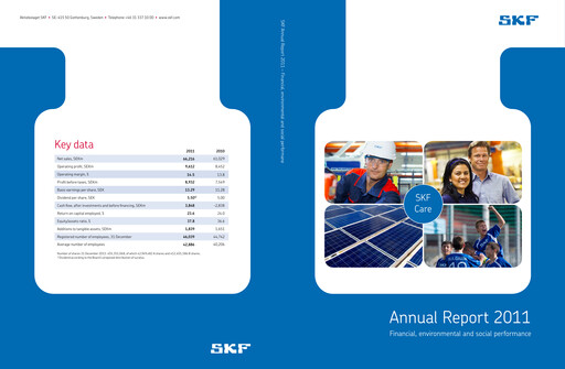 Thumbnail SKF (Svenska Kullagerfabriken) Annual Report 2011