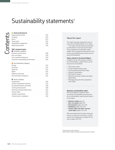 Thumbnail SKF (Svenska Kullagerfabriken) Sustainability Report 2018