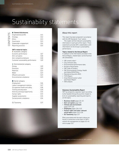 Thumbnail SKF (Svenska Kullagerfabriken) Sustainability Report 2021
