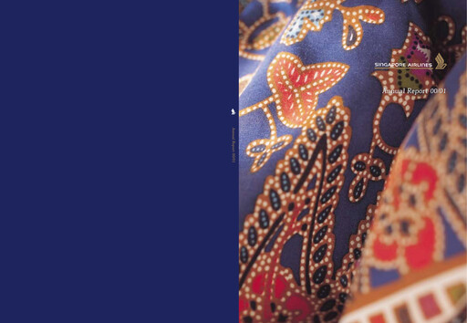 Miniature Singapore Airlines Rapport annuel 2000-2001
