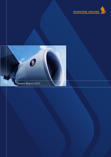 Miniature Singapore Airlines Rapport annuel 2002-2003
