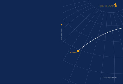 Miniature Singapore Airlines Rapport annuel 2003-2004