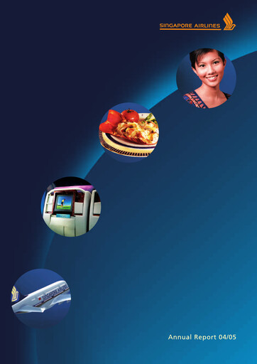 Miniature Singapore Airlines Rapport annuel 2004-2005