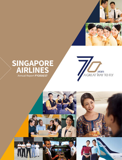 Miniature Singapore Airlines Rapport annuel 2016-2017
