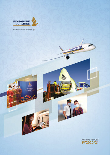 Miniature Singapore Airlines Rapport annuel 2020-2021