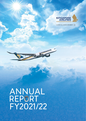 Miniature Singapore Airlines Rapport annuel 2021-2022