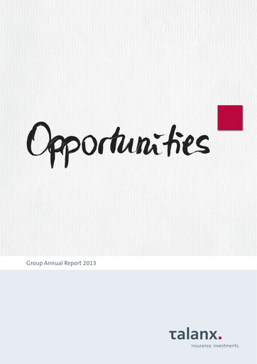 Thumbnail Talanx
 Annual Report 2013