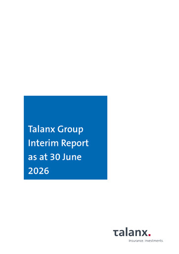 Miniature Talanx
 Rapport semestriel 2026-h1