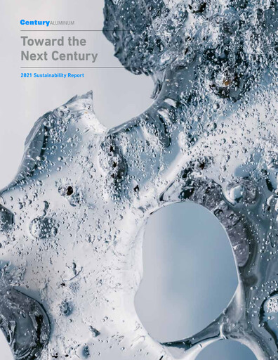 Thumbnail Century Aluminum
 Sustainability Report 2021