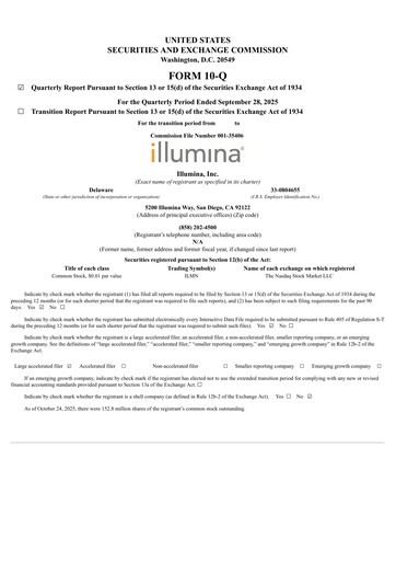 Thumbnail Illumina Quarterly Report 2025-q3