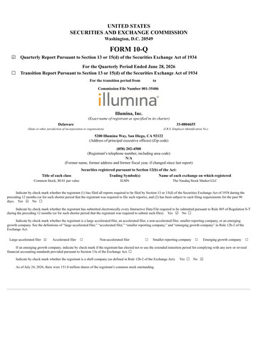 Thumbnail Illumina Quarterly Report 2026-q2