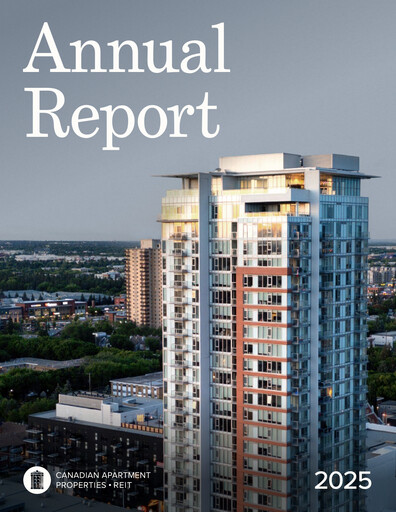Thumbnail Canadian Apartment Properties REIT Annual Report 2025