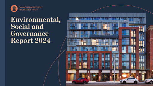 Thumbnail Canadian Apartment Properties REIT ESG Report 2024