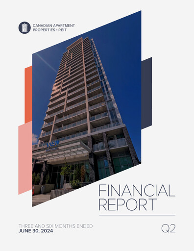 Thumbnail Canadian Apartment Properties REIT Quarterly Report 2024-q2