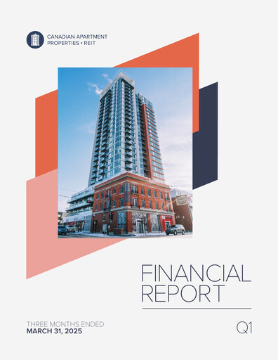 Thumbnail Canadian Apartment Properties REIT Quarterly Report 2025-q1