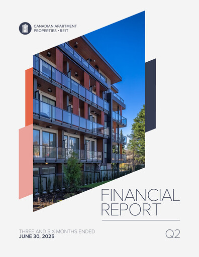 Thumbnail Canadian Apartment Properties REIT Quarterly Report 2025-q2