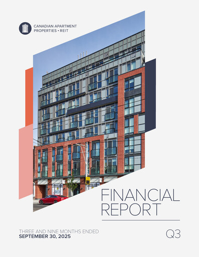 Thumbnail Canadian Apartment Properties REIT Quarterly Report 2025-q3