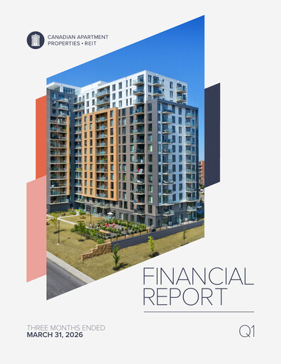 Thumbnail Canadian Apartment Properties REIT Quarterly Report 2026-q1