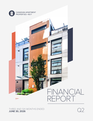 Thumbnail Canadian Apartment Properties REIT Quarterly Report 2026-q2