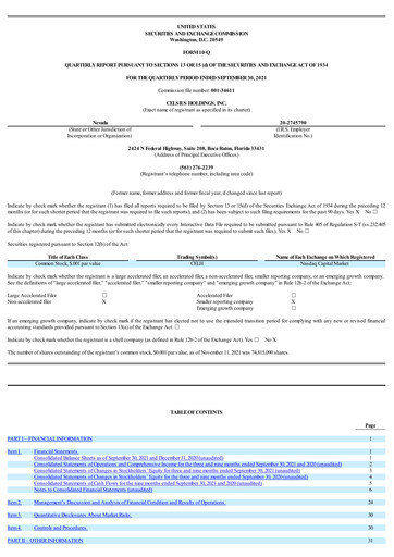 Thumbnail Celsius Holdings
 Quarterly Report 2021-q3
