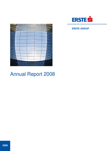 Thumbnail Erste Group Bank Annual Report 2008
