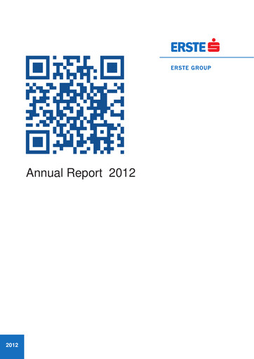 Thumbnail Erste Group Bank Annual Report 2012