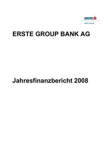 Thumbnail Erste Group Bank Financial Statement 2008