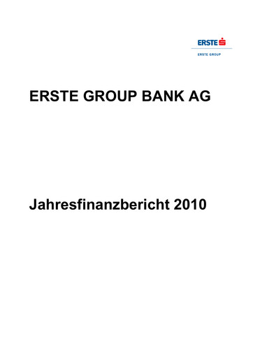 Thumbnail Erste Group Bank Financial Statement 2010