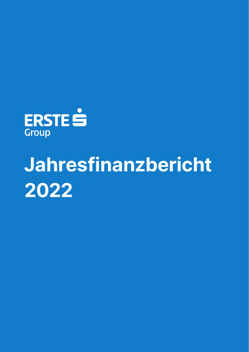 Thumbnail Erste Group Bank Financial Statement 2022