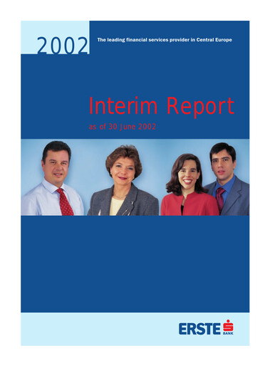 Miniature Erste Group Bank Rapport semestriel 2002-h1