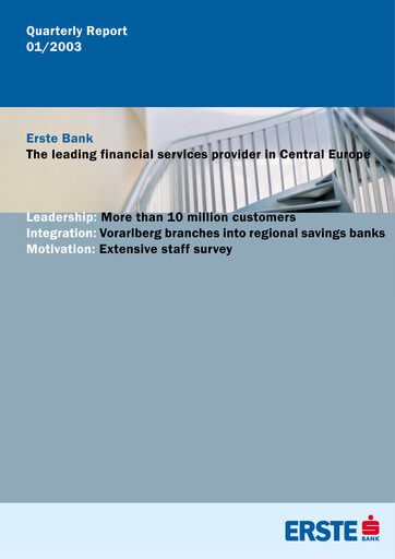 Vorschaubild Erste Group Bank Quartalsbericht 2003-q1