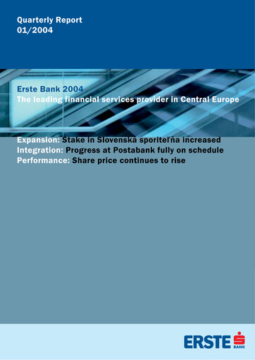Vorschaubild Erste Group Bank Quartalsbericht 2004-q1