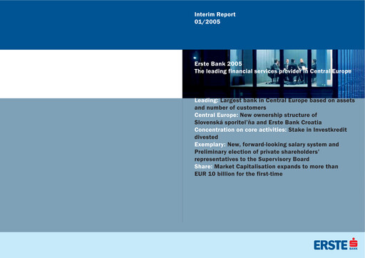 Vorschaubild Erste Group Bank Quartalsbericht 2005-q1