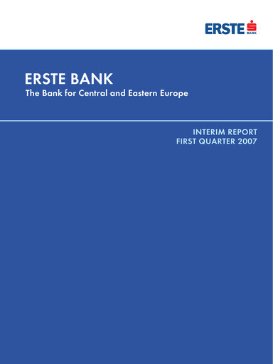 Vorschaubild Erste Group Bank Quartalsbericht 2007-q1