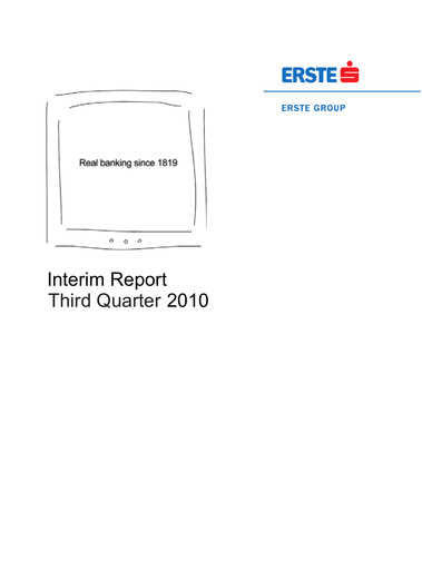 Vorschaubild Erste Group Bank Quartalsbericht 2010-q3