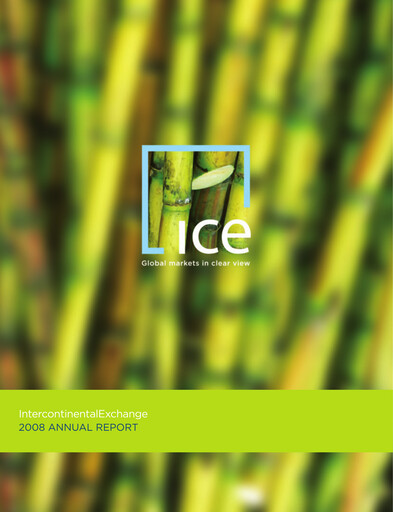 Thumbnail Intercontinental Exchange Annual Report 2008