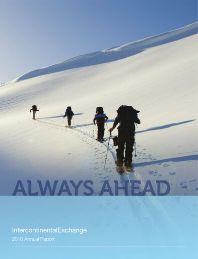 Thumbnail Intercontinental Exchange Annual Report 2010