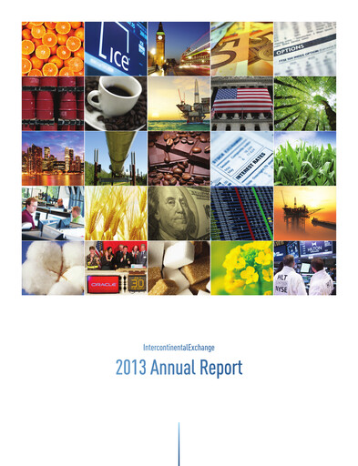 Thumbnail Intercontinental Exchange Annual Report 2013