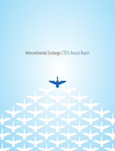 Thumbnail Intercontinental Exchange Annual Report 2014
