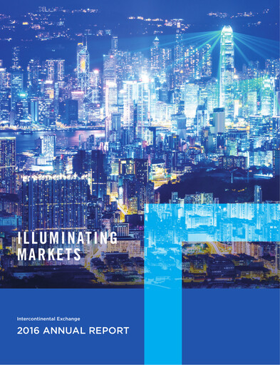 Thumbnail Intercontinental Exchange Annual Report 2016