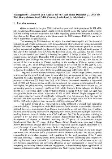 Thumbnail Thai Airways International
 Financial Report 2018